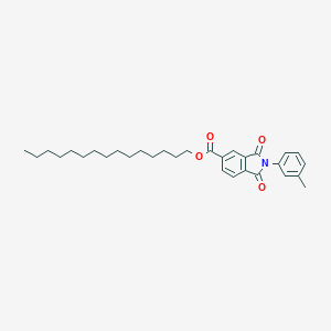molecular formula C31H41NO4 B342068 Pentadecyl 2-(3-methylphenyl)-1,3-dioxo-5-isoindolinecarboxylate 