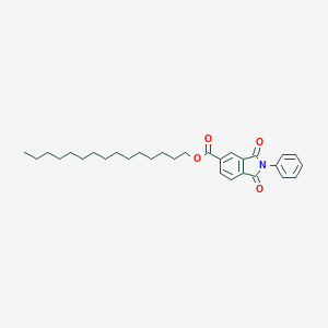molecular formula C30H39NO4 B342069 Pentadecyl 1,3-dioxo-2-phenylisoindoline-5-carboxylate 