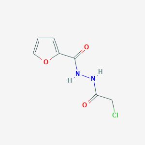 molecular formula C7H7ClN2O3 B3420696 N'-(2-chloroacetyl)furan-2-carbohydrazide CAS No. 199938-16-4