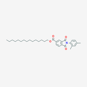 molecular formula C32H43NO4 B342070 Pentadecyl 2-(2,4-dimethylphenyl)-1,3-dioxo-5-isoindolinecarboxylate 