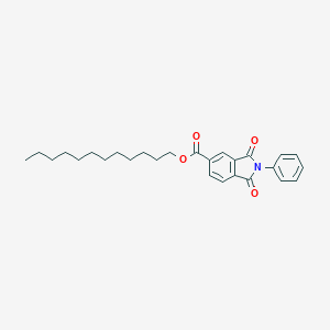 molecular formula C27H33NO4 B342077 Dodecyl 1,3-dioxo-2-phenyl-5-isoindolinecarboxylate 