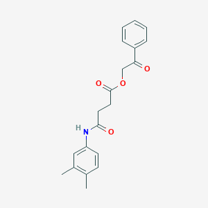 2-Oxo-2-phenylethyl 4-(3,4-dimethylanilino)-4-oxobutanoate