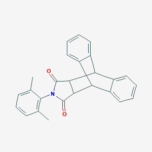 molecular formula C26H21NO2 B342083 N-(2,6-Dimethylphenyl)-9,10-dihydro-9,10-ethanoanthracene-11,12-dicarbimide 