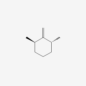 molecular formula C9H16 B3420874 Cyclohexane, 1,3-dimethyl-2-methylene-, trans- CAS No. 20348-74-7
