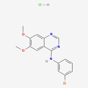 molecular formula C16H15BrClN3O2 B3420894 PD-153035 hydrochloride CAS No. 205195-07-9