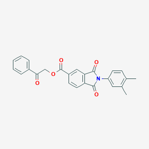 2-Oxo-2-phenylethyl 2-(3,4-dimethylphenyl)-1,3-dioxo-5-isoindolinecarboxylate