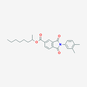 molecular formula C25H29NO4 B342092 1-Methylheptyl 2-(3,4-dimethylphenyl)-1,3-dioxo-5-isoindolinecarboxylate 