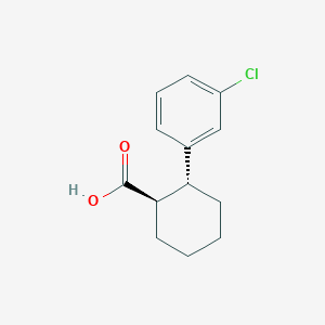 (1R,2R)-2-(3-chlorophenyl)cyclohexane-1-carboxylic acid