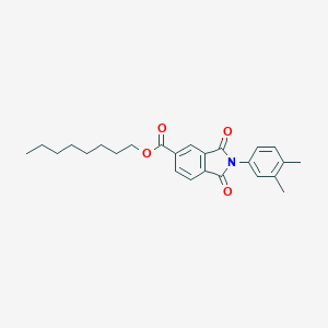 molecular formula C25H29NO4 B342093 Octyl 2-(3,4-dimethylphenyl)-1,3-dioxo-5-isoindolinecarboxylate 