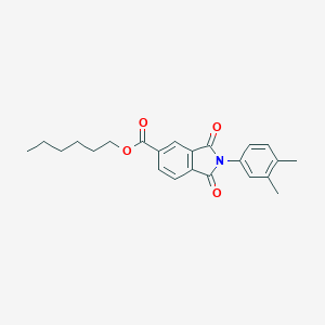 Hexyl 2-(3,4-dimethylphenyl)-1,3-dioxoisoindole-5-carboxylate