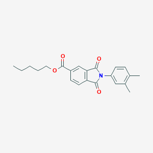 pentyl 2-(3,4-dimethylphenyl)-1,3-dioxo-2,3-dihydro-1H-isoindole-5-carboxylate