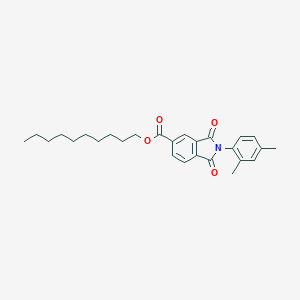molecular formula C27H33NO4 B342098 Decyl 2-(2,4-dimethylphenyl)-1,3-dioxo-5-isoindolinecarboxylate 