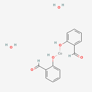 molecular formula C14H16CoO6 B3420989 Bis(salicylaldehyde)cobalt(II) dihydrat& CAS No. 207124-67-2