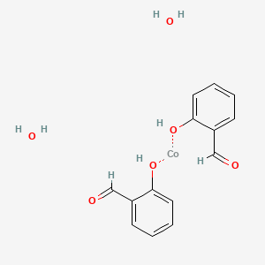 molecular formula C14H14CoO5 B3420989 Bis(salicylaldehyde)cobalt(II) dihydrat& CAS No. 207124-67-2