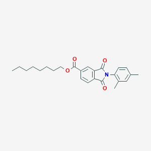 molecular formula C25H29NO4 B342099 Octyl 2-(2,4-dimethylphenyl)-1,3-dioxo-5-isoindolinecarboxylate 