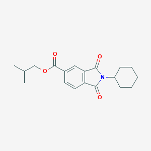 molecular formula C19H23NO4 B342110 Isobutyl 2-cyclohexyl-1,3-dioxoisoindoline-5-carboxylate 
