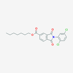 Heptyl 2-(2,5-dichlorophenyl)-1,3-dioxo-5-isoindolinecarboxylate