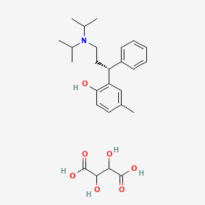 molecular formula C26H37NO7 B3421157 Tolterodine tartrate CAS No. 209747-05-7