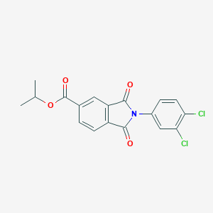 molecular formula C18H13Cl2NO4 B342119 Isopropyl 2-(3,4-dichlorophenyl)-1,3-dioxo-5-isoindolinecarboxylate 
