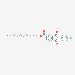 molecular formula C27H32ClNO4 B342124 Dodecyl 2-(4-chlorophenyl)-1,3-dioxo-5-isoindolinecarboxylate 