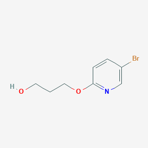 B3421277 1-Propanol, 3-[(5-bromo-2-pyridinyl)oxy]- CAS No. 212961-33-6