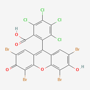 molecular formula C20H4Br4Cl4O5 B3421297 2,3,4,5-tetrachloro-6-(2,4,5,7-tetrabromo-6-hydroxy-3-oxo-3H-xanthen-9-yl)benzoic acid CAS No. 2134-15-8