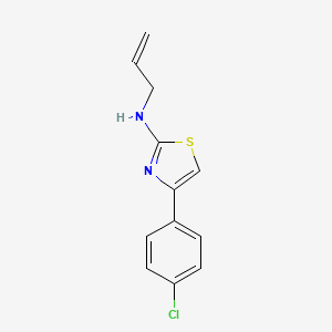 molecular formula C12H11ClN2S B3421299 Allyl-[4-(4-chloro-phenyl)-thiazol-2-yl]-amine CAS No. 21344-79-6