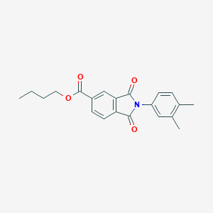 molecular formula C21H21NO4 B342130 Butyl 2-(3,4-dimethylphenyl)-1,3-dioxo-5-isoindolinecarboxylate 