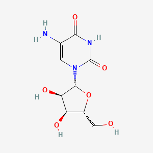 5-Amino-1-((2R,3R,4S,5R)-3,4-dihydroxy-5-(hydroxymethyl)tetrahydrofuran-2-yl)pyrimidine-2,4(1H,3H)-dione