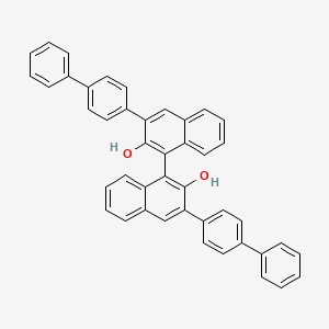 molecular formula C44H30O2 B3421408 (R)-3,3'-Bis([1,1'-biphenyl]-4-yl)-1,1'-binaphthalene]-2,2'-diol CAS No. 215433-52-6