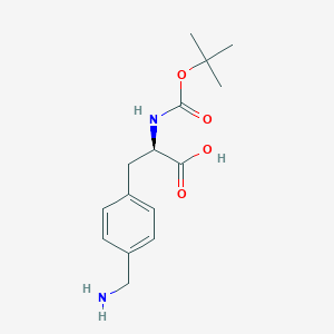 molecular formula C15H22N2O4 B3421413 4-Aminomethyl-D-boc-phenylalanine CAS No. 215597-48-1