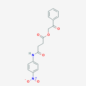 molecular formula C18H16N2O6 B342143 2-Oxo-2-phenylethyl 4-[(4-nitrophenyl)amino]-4-oxobutanoate 