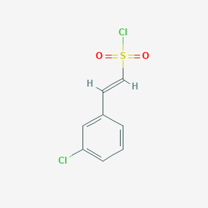molecular formula C8H6Cl2O2S B3421443 2-(3-Chlorophenyl)ethene-1-sulfonyl chloride CAS No. 216955-76-9