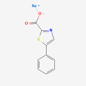 molecular formula C10H6NNaO2S B3421462 Sodium 5-phenylthiazole-2-carboxylate CAS No. 2173996-51-3