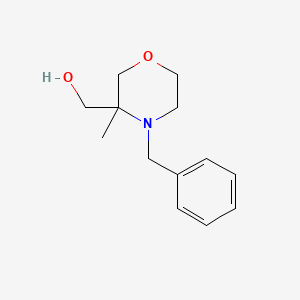 molecular formula C13H19NO2 B3421498 (4-Benzyl-3-methylmorpholin-3-yl)methanol CAS No. 218594-70-8