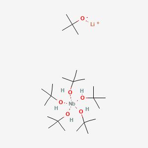 molecular formula C24H59LiNbO6 B3421508 Lithium niobium tert-butoxide CAS No. 21864-27-7