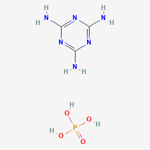 molecular formula C3H9N6O4P B3421519 1,3,5-Triazine-2,4,6-triamine, phosphate CAS No. 41583-09-9