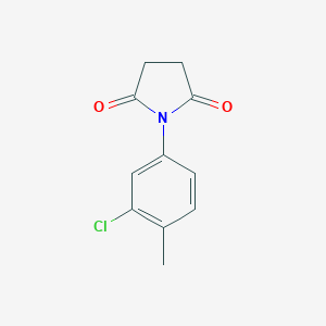 molecular formula C11H10ClNO2 B342152 1-(3-Chloro-4-methylphenyl)pyrrolidine-2,5-dione 