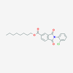 molecular formula C23H24ClNO4 B342157 Octyl 2-(2-chlorophenyl)-1,3-dioxo-5-isoindolinecarboxylate 