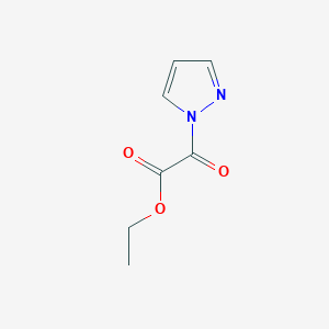 molecular formula C7H8N2O3 B3421576 2-(1H-Pyrazole-1-yl)glyoxylic acid ethyl ester CAS No. 220332-88-7