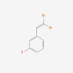 B3421614 Benzene, 1-(2,2-dibromoethenyl)-3-fluoro- CAS No. 221148-37-4