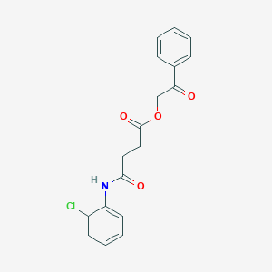 2-Oxo-2-phenylethyl 4-(2-chloroanilino)-4-oxobutanoate