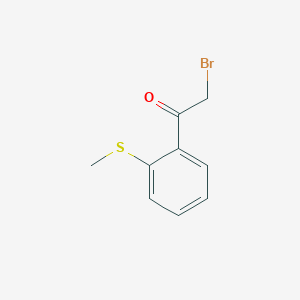 molecular formula C9H9BrOS B3421650 2-Bromo-1-[2-(methylsulfanyl)phenyl]ethan-1-one CAS No. 22165-36-2