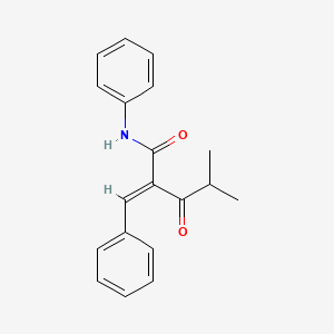 molecular formula C19H19NO2 B3421689 2-Isobutyryl-N-phenyl-3-phenylacrylamide CAS No. 222320-17-4