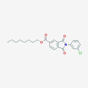 molecular formula C23H24ClNO4 B342170 Octyl 2-(3-chlorophenyl)-1,3-dioxoisoindoline-5-carboxylate 