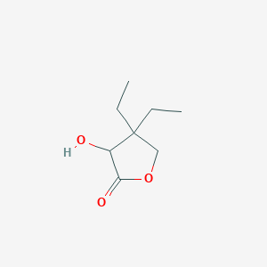 molecular formula C8H14O3 B3421712 4,4-Diethyl-3-hydroxyoxolan-2-one CAS No. 222609-29-2