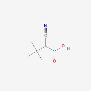 molecular formula C7H11NO2 B3421733 2-Cyano-3,3-dimethylbutanoic acid CAS No. 22426-28-4