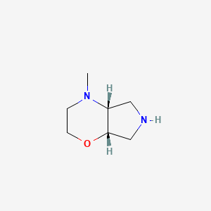 molecular formula C7H14N2O B3421737 Rel-(4Ar,7As)-4-Methyloctahydropyrrolo[3,4-B][1,4]Oxazine CAS No. 2245359-79-7