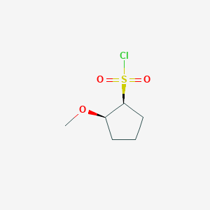 molecular formula C6H11ClO3S B3421749 (1S,2R)-2-Methoxycyclopentane-1-sulfonyl chloride CAS No. 2249724-61-4