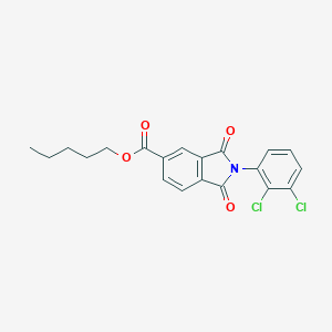 molecular formula C20H17Cl2NO4 B342181 Pentyl 2-(2,3-dichlorophenyl)-1,3-dioxo-5-isoindolinecarboxylate 